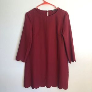 Scallop hem dress - like new (3 for $15)
